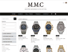 Tablet Screenshot of mmcwatches.com